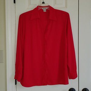 Red Notations Blouse